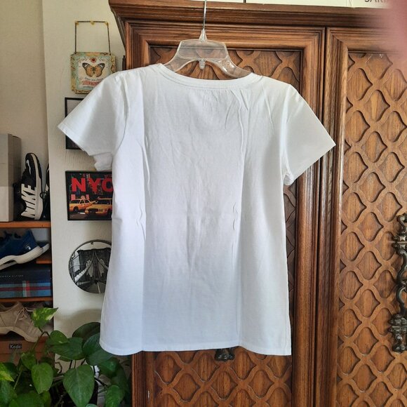 Nike 'JUST DO IT' Limited Edition Logo Short Sleeve Cotton Tee - White, Size S - Picture 7 of 15
